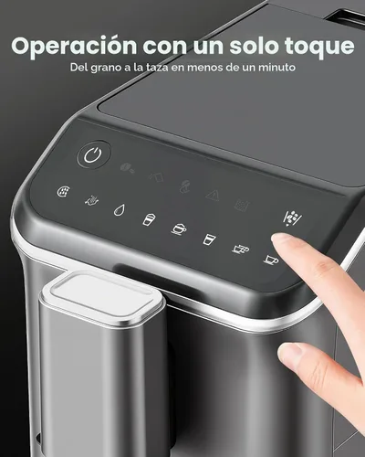 Vista 4 de Máquina automática de café expreso con molinillo y espumador