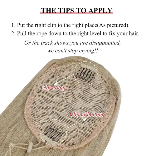 Vista 7 de Extensión de cola de caballo de 30 pulgadas de pelo largo lacio sintético, liso y suave, cola de caballo alta con clip de peine