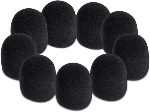 Vista 4 de OnStage On-Stage ASWS20N10 - Parabrisas para micrófonos de auriculares, paquete de 10 Canela