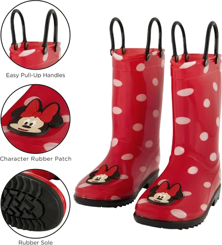 Vista 3 de Disney Botas de lluvia para niña con forro suave extraíble para nieve
