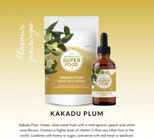 Vista 5 de Extracto de ciruela Kakadu 100% natural sin azúcar añadido La fuente natural más rica del mundo de vitamina C por The Australian Superfood Co