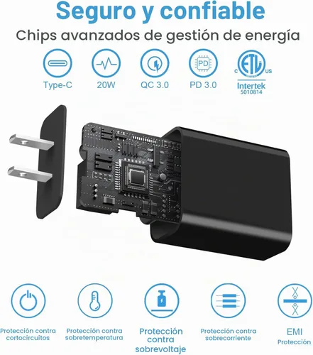 Vista 5 de Cargador USB C tipo C de carga rápida de 10 pies de largo para iPhone 17, 16, 15, paquete de 3 cargadores rápidos USB C para iPhone 17/17 Plus/17