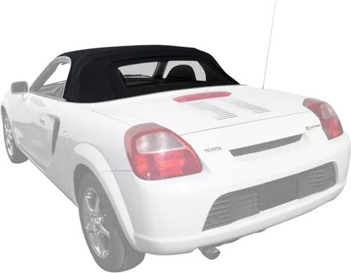 Vista 5 de Techo para convertible Toyota MR2 hecho de tela Haartz Stayfast con ventana de vidrio climatizado, Negro