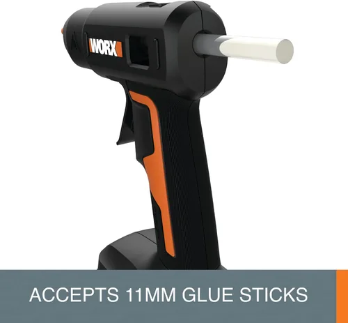 Vista 7 de Worx 20V Power Share Pistola de pegamento caliente de tamaño completo WX045L.9- (sólo herramienta)