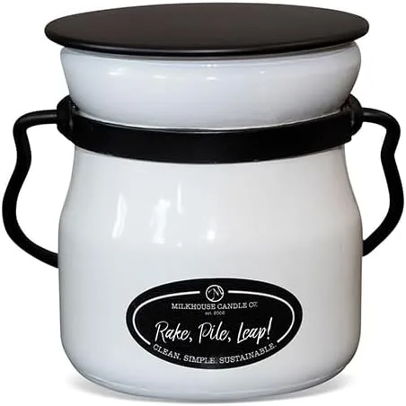 Vista 19 de Milkhouse Candle Company Vela de soja junto a canela – Canela y nuez moscada brasas aromáticas Amberwood y vainilla perfumada – Tarro de crema