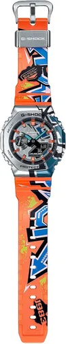 Vista 2 de Casio G-Shock GM2100SS-1A Reloj analógico digital para hombre gris naranja Gris Naranja
