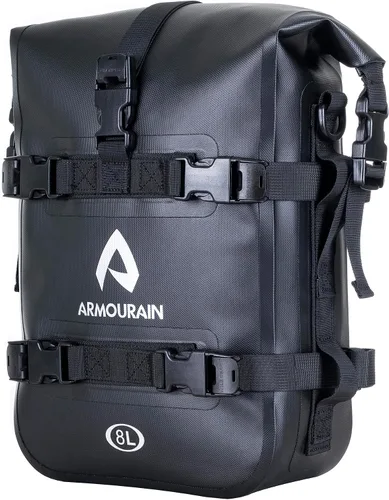 Vista 12 de Bolsa Impermeable para Parachoques de Motocicleta 6L Bolsa de Barra Antichoque de Motor con Correa para el Hombro Bolsa de Marco Lateral
