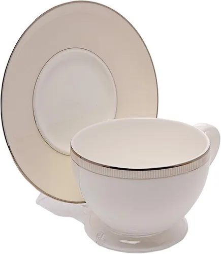 Vista 4 de Expositor de taza y platillo individual (artículo #405C) - Paquete de 6