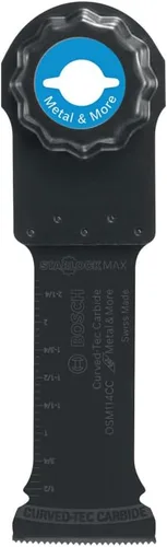 Vista 4 de Bosch OSM114CC 1-1/4 pulg. StarlockMax® Oscilación Multiherramienta Curva-Tec Carburo Extremo Hoja de Inmersión Curvada