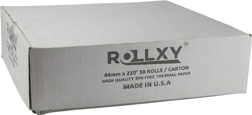 Vista 2 de 50 rollos de papel térmico de 1.732 in x 220 pies (Sharp XE-A41S)