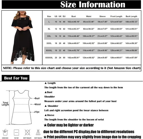 Vista 7 de Vestidos de talla grande para mujer, vestido de verano 2023, elegante, sexy, entallado, con encaje, retazos, manga con volantes, vestido de invitada
