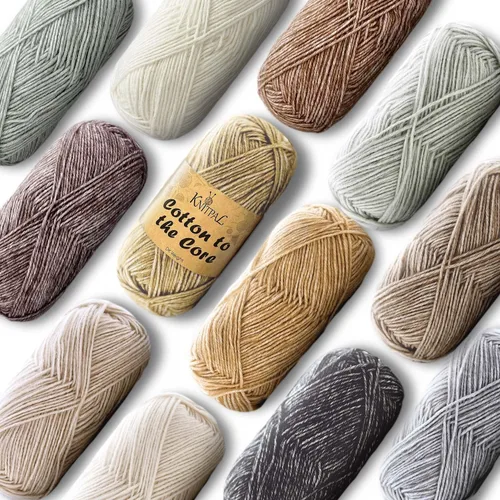 Vista 26 de Cotton to The Core - Hilo de algodón para ganchillo, paquete de 6 (852 yardas/10.58 oz), patrones gratuitos, apto para principiantes, hilo suave