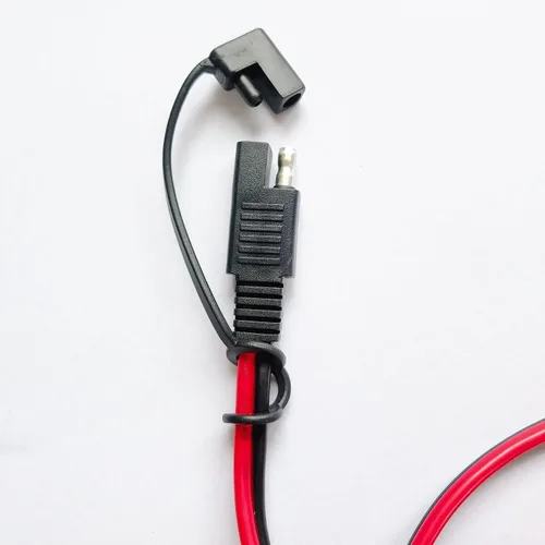 Vista 3 de Enchufe SAE a encendedor de cigarrillos, 14 AWG 12 V, enchufe para encendedor de cigarrillos a prueba de agua, cable de extensión SAE de liberación