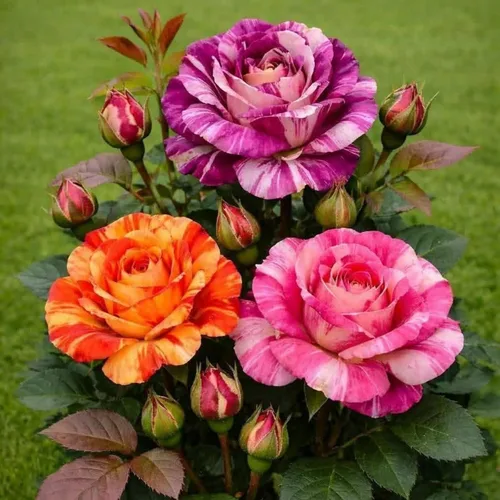 Vista 6 de Más de 220 semillas de rosas híbridas para plantar rosas trepadoras, arbustos perennes, plantas ornamentales de larga floración para decoración