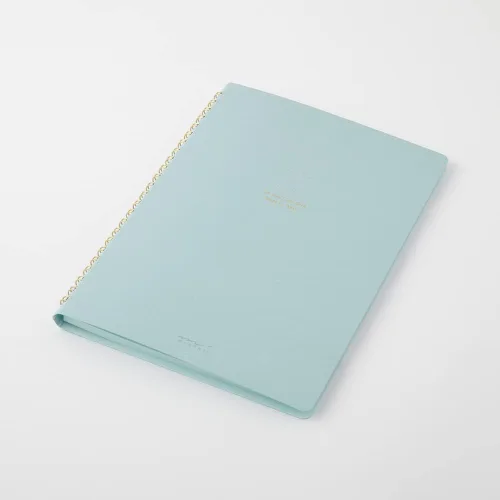 Vista 2 de Midori 15334006 Notebook, Ring Notebook, Color, Dot Square, Blue, A5