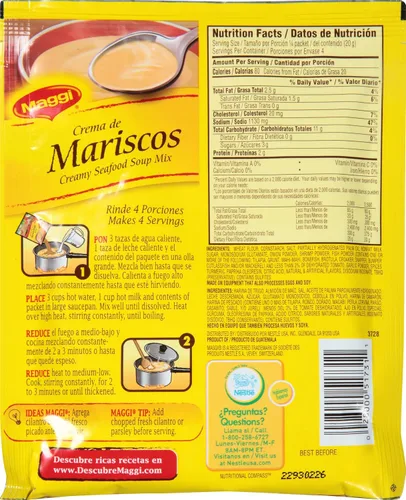 Vista 2 de Maggi Mezcla cremosa de sopa de mariscos, 2.82 oz