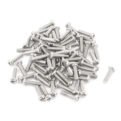 Vista 16 de uxcell Tornillos Phillips de cabeza cruzada de acero inoxidable 304 M2 x 0.118 in 60pcs