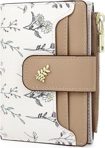 Vista 25 de Farcauo Cartera para Mujer delgada con Flores Kawaii, Carteras para Mujeres, Cartera Linda y delgada para Mujeres, Contemporáneo