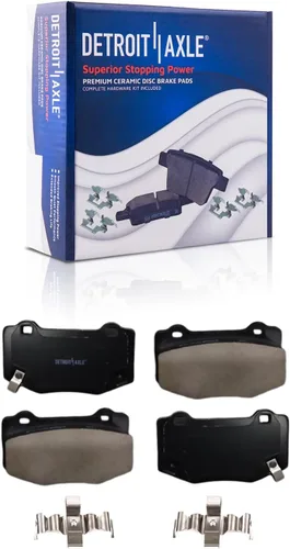 Vista 28 de Detroit Axle - Kit de freno trasero para Chevy Silverado 1500 Avalanche GMC Sierra 1500 2007-2014, Suburban Yukon XL 1500 Tahoe Escalade EXT ESV