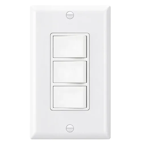Vista 14 de Baomain Interruptor basculante dúplex de 15 Amp, 120 voltios, Interruptor combinado de CA monofólico