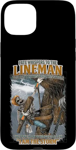 Vista 9 de Fate Whispers to The Lineman Proud Lineman Crew Job Pride Case for iPhone 17