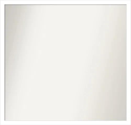 Vista 163 de Amanti Art Espejo de baño blanco para sobre el fregadero, 22 x 45 pulgadas, espejo de tocador rectangular blanco Lucie, marco de madera moderno