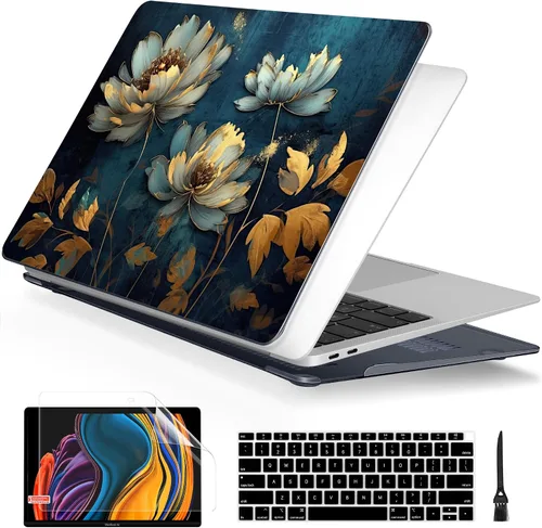 Vista 17 de Batianda Funda personalizable para MacBook Air M1 de 13 pulgadas modelo A2337 A2179 A1932 versión 2021 2020 2019, carcasa rígida pintada en 3D