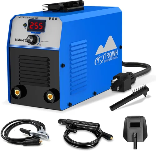 Vista 10 de TRQWH Máquina de soldadura 120A portátil de mano de 110 V, soldador ARC, inversor IGBT, mini máquina soldadora MMA apta para varillas de 1/16"-1/8