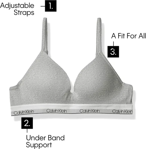 Vista 3 de Calvin Klein Sujetador híbrido sin costuras grande para niña