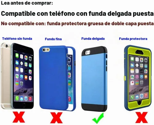 Vista 6 de Funda para iPhone 17 17 Pro 16 16 Pro 15 15 Pro 14 14 Pro 13 13 Pro 12 12 Pro 11 11 Pro Holser Fit para teléfono con funda delgada de viaje