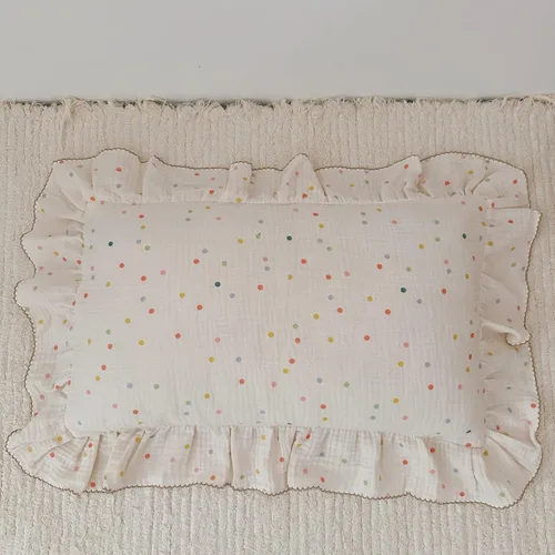 Vista 42 de BuLuTu Funda de almohada de muselina de algodón para niños pequeños con bonito patrón de flores de azalea, súper suave, funda de almohada para cuna