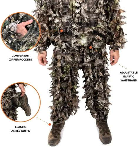 Vista 3 de Arcturus 3D Leafy Ghillie Suit™, traje con camuflaje de hojas.