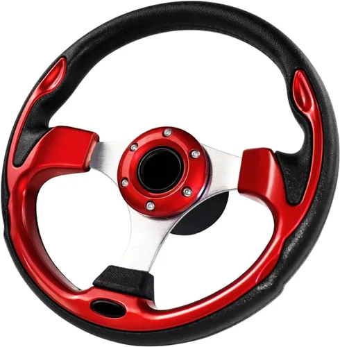 Vista 7 de Adaptador de volante marino de eje de 12.5 pulgadas, 3/4 pulgadas, volante de fibra de carbono antideslizante para barcos, yates, botes pontón, Negro