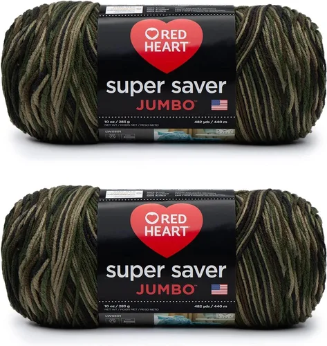 Vista 76 de Red Heart Super Saver Jumbo Ovillo de lana, Amatista