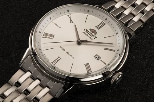 Vista 3 de Orient Classic reloj automático de plata para hombre RA-AC0J04S10B