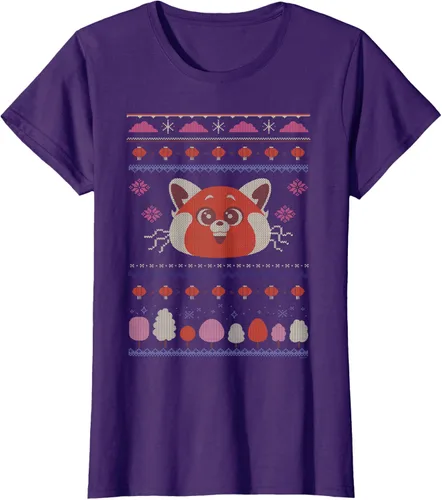 Vista 11 de Disney and Pixar's Turning Red Panda - Suéter feo de Navidad, Negro, S