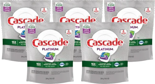 Vista 12 de Cascade 97726PK ActionPacs, aroma fresco, bolsa de 34.5 onzas, 62/bolsa