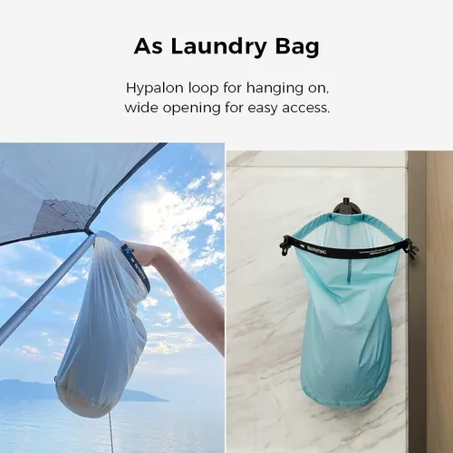 Vista 4 de Bee Nesting Juego de bolsas secas ultraligeras para mochileros, saco seco impermeable para camping, senderismo, motocicleta, saco de cosas ligeras