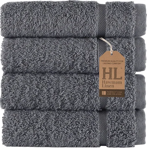 Vista 51 de Juego de 6 toallas de baño negras para baño, algodón turco original, suave, absorbente y de primera calidad, 2 toallas de baño, 2 manos y 2 toallas