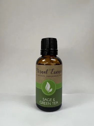 Vista 6 de Eternal Essence Oils Aceite de Fragancia Totalmente Natural de Salvia y Té Verde 30ml (1.0 fl oz) - para Velas, Fabricación de Jabón, Aromaterapia