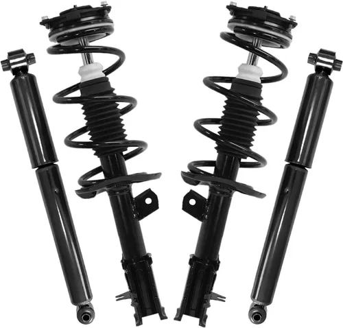 Vista 115 de Detroit Axle - Puntales y Amortiguadores para Chevy Traverse Buick Enclave GMC Acadia Saturn Outlook 2007-2012, 2 puntales delanteros con resorte