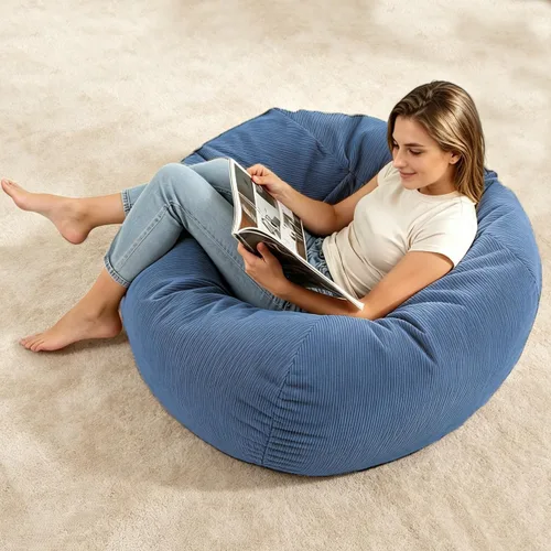 Vista 12 de LPMOERA Puf de espuma viscoelástica para niños/adolescentes con relleno redondo para niños, para sala de estar, dormitorio, dormitorio