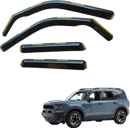 Vista 23 de inchannel - Visera de ventana compatible con Toyota 4Runner 2010-2024, protectores de lluvia, deflector de viento, humo, 4 piezas