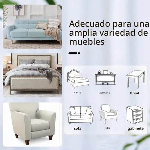 Vista 2 de Elevadores de madera para cama, elevadores para muebles, altura de 4.5 Negro 4.5 pulgadas