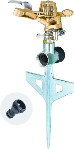 Vista 12 de Melnor 65176AMZ - Paquete doble de aspersor pulsante con pico de metal