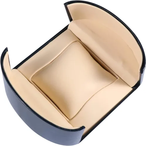 Vista 8 de 2 unids caja de reloj portátil para hombre organizador de joyas estuche para relojes de hombre mujeres reloj caso soporte de reloj caja
