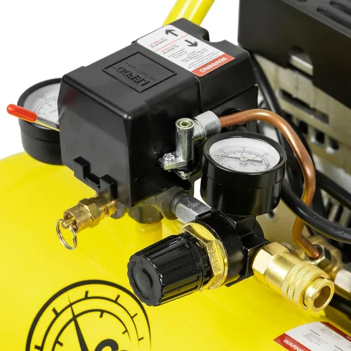 Vista 5 de Compressor Source Compresor de aire portátil de 2 galones 4.9 CFM 125 PSI Max 1 HP sin aceite 66dB silencioso