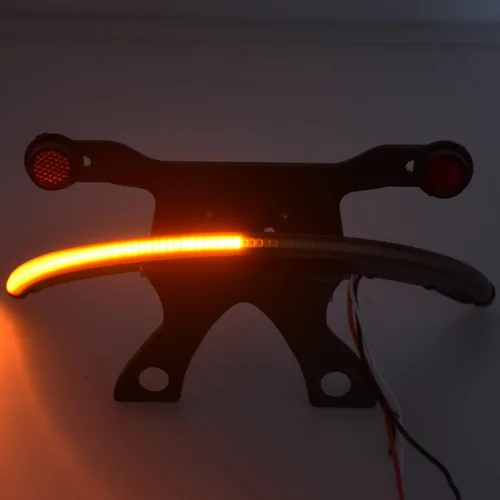 Vista 7 de Soporte de luz trasera de lente ahumada ámbar LED Fender para Victory Vegas 2003-2017