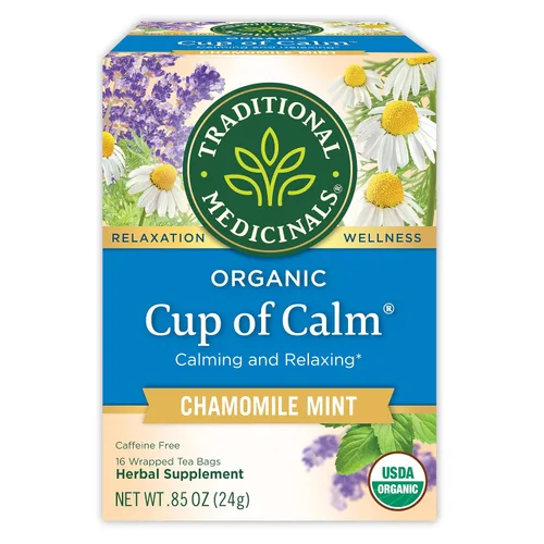 Vista 12 de Traditional Medicinals Orgánico, Stress Ease Calm con Adaptógenos, Ashwagandha y Honeybush - Promueve la Relajación - Kosher, Sin OGM, Sin Cafeína