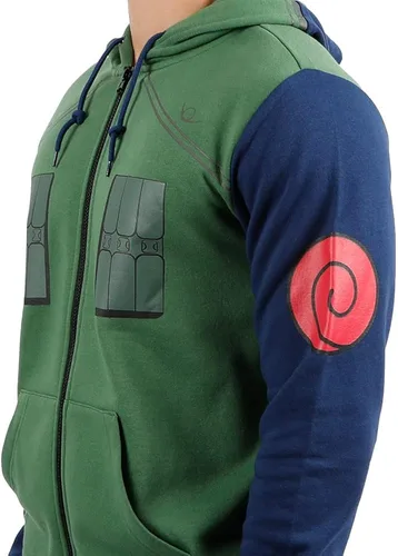 Vista 3 de Suéter con capucha Kakashi Hatake de Naruto Cosplay